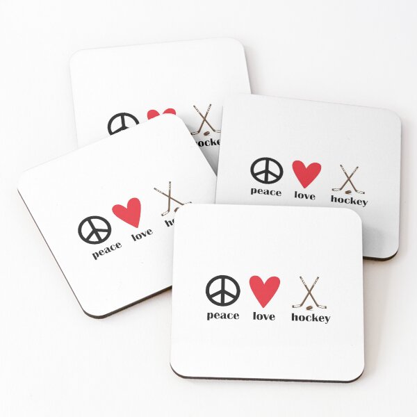 Item preview, Peace Love Hockey designed and sold by Artifuel.