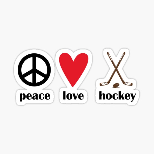 Item preview, Peace Love Hockey designed and sold by Emilianozolla.
