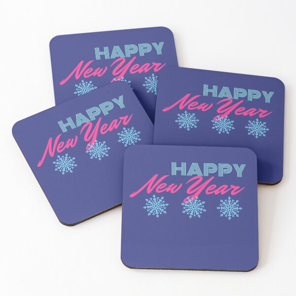 Item preview, Happy New Year Snowflakes Disco Colors  designed and sold by trendingatees.