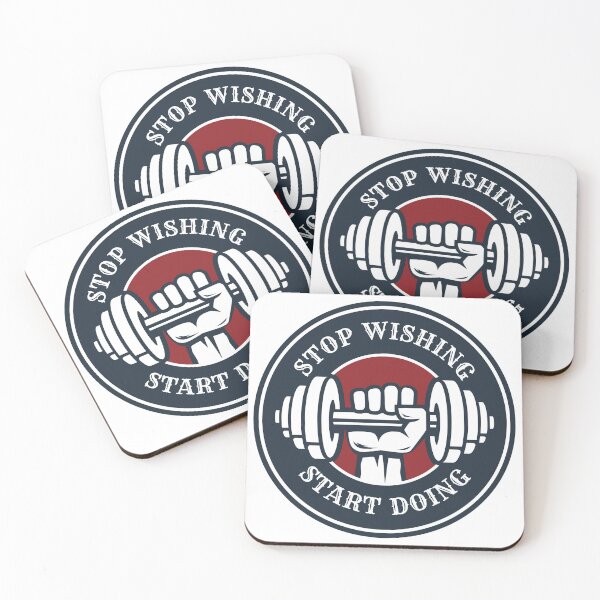 Item preview, Stop Wishing Start Doing - Motivational Gym  designed and sold by motivationaltee.