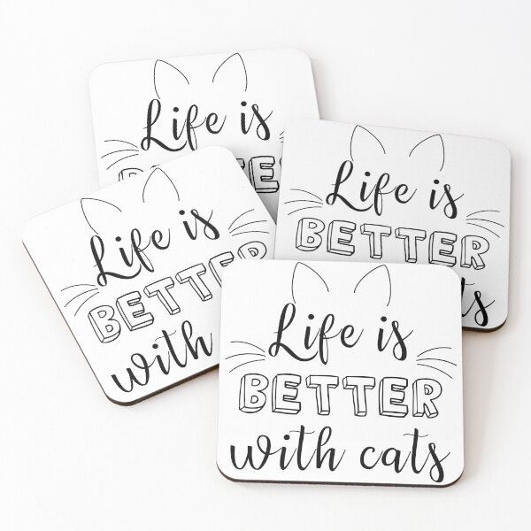 Item preview, Life is better with cats designed and sold by Juliana  Costa.