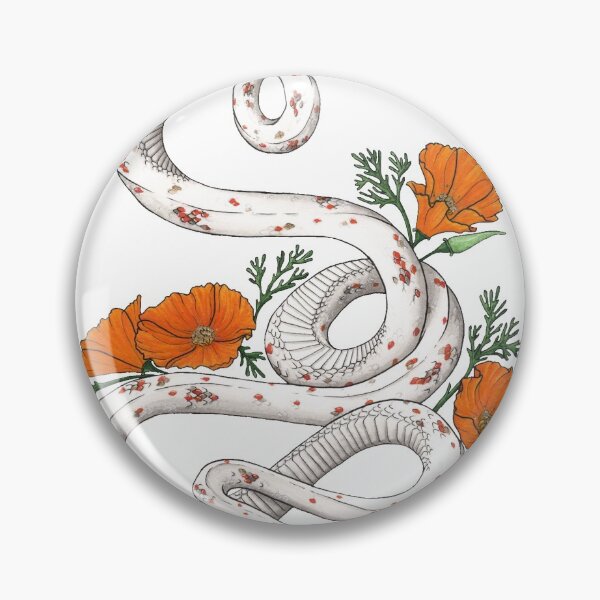 Item preview, Palmetto Corn Snake and California Poppies designed and sold by SarehPuetz.