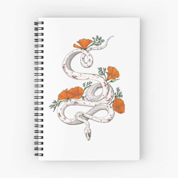 Item preview, Palmetto Corn Snake and California Poppies designed and sold by SarehPuetz.