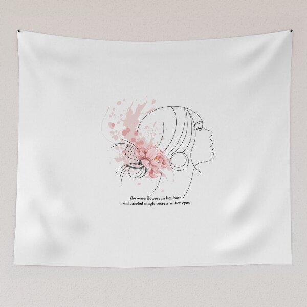 Item preview, Woman With Flowers On Her Hair designed and sold by BYNANA80.