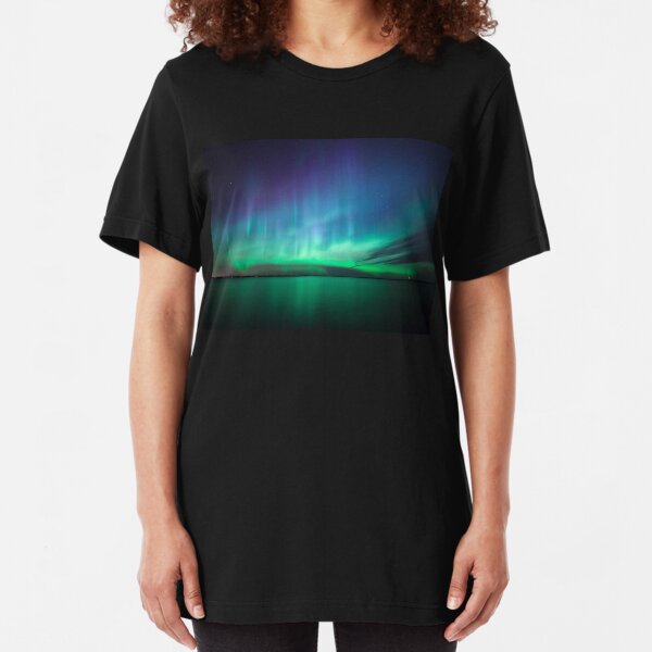 Beautiful northern lights Slim Fit T-Shirt