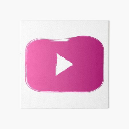 Youtube Logo Art Board Prints For Sale Redbubble