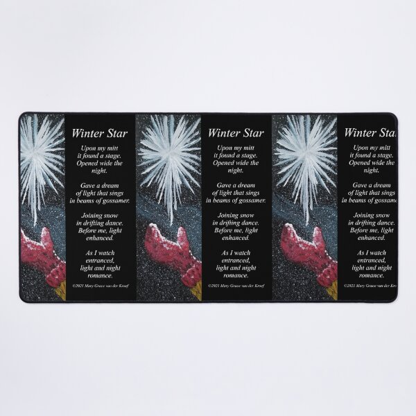 Winter Star Desk Mat