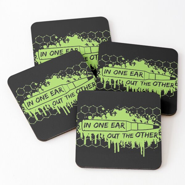 Item preview, In one ear out the other bullet designed and sold by Bold Bear.