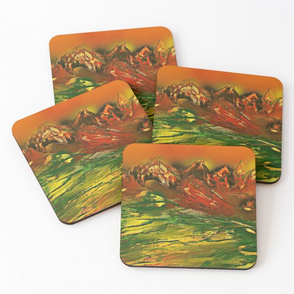 Item preview, Greening mountain landscape at sunrise designed and sold by George Hutton Hunter.