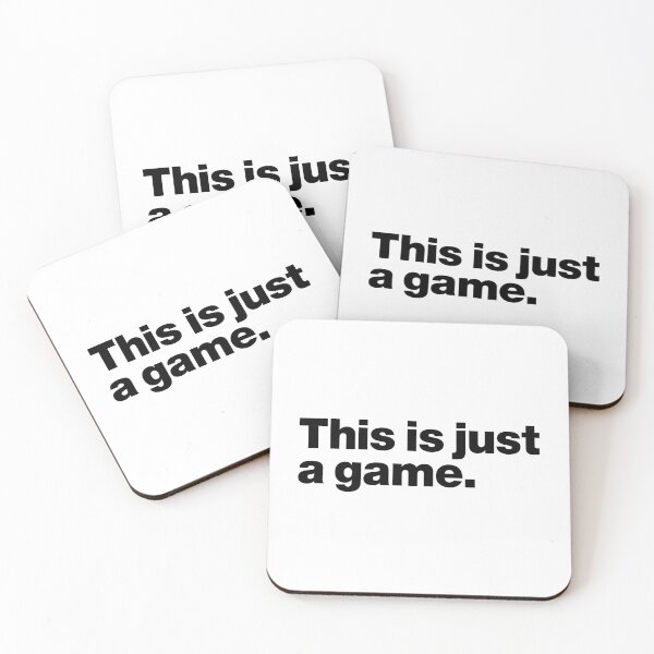 Item preview, This is just a game (black) designed and sold by dudethecreator.