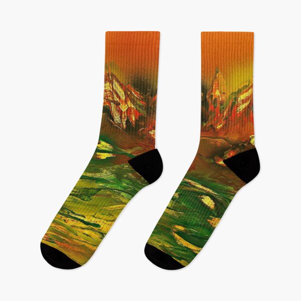 Item preview, Greening mountain landscape at sunrise designed and sold by George Hutton Hunter.