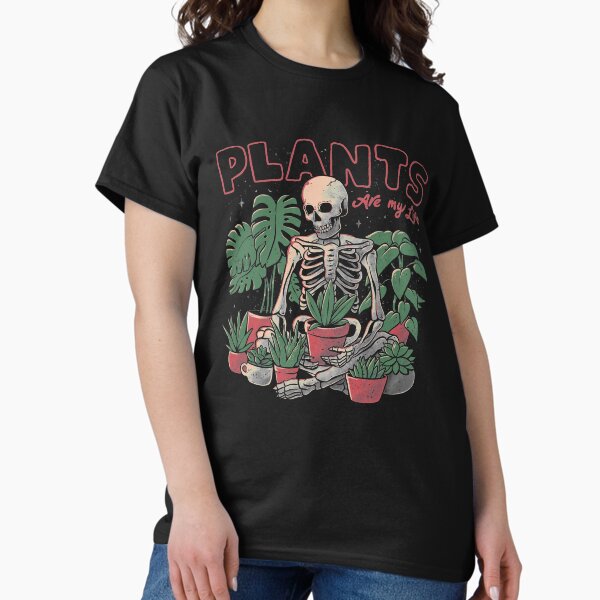 Item preview, Plants Are My Life - Skull Flowers Colors Gift designed and sold by EduEly.