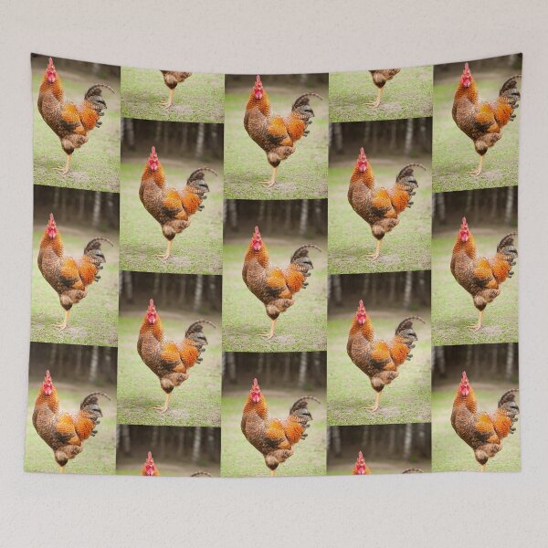 Item preview, beautiful young Rhode Island Red cock designed and sold by Arletta Cwalina.