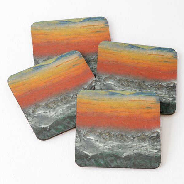Item preview, Snowy valley at sunset designed and sold by George Hutton Hunter.