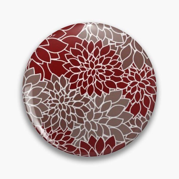 Item preview, Red and silver dahlias designed and sold by ibelieveimages.