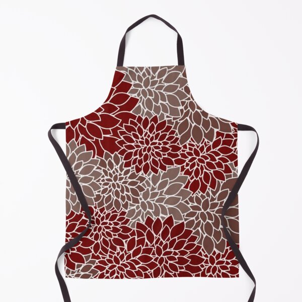 Item preview, Red and silver dahlias designed and sold by ibelieveimages.