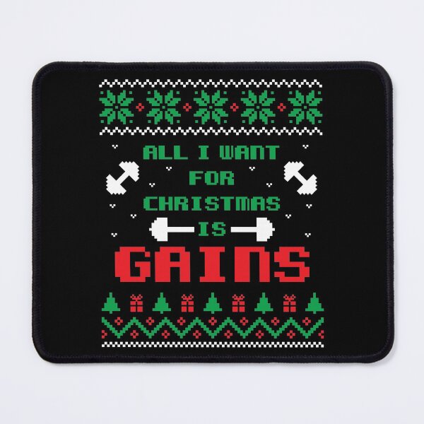 Item preview, All I Want For Christmas Is Gains | Funny Ugly Christmas Sweater designed and sold by Printend _.