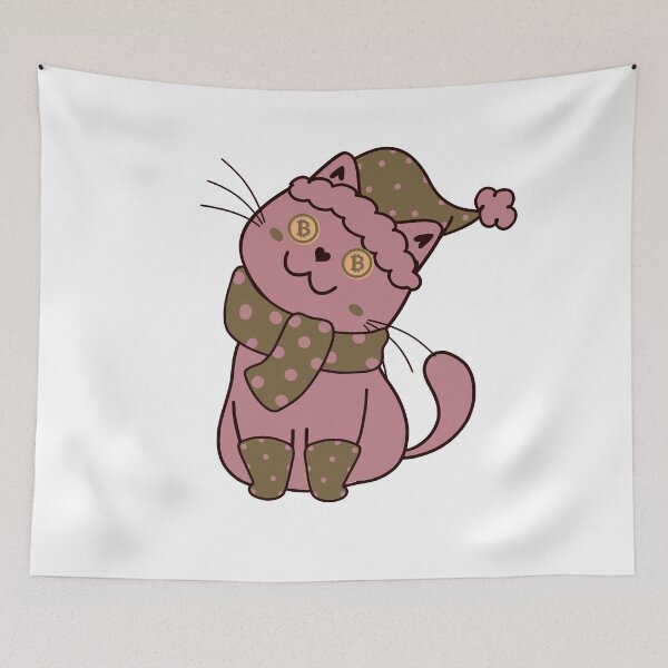 Item preview, BITCOIN CUTE CAT designed and sold by wildwhimsical.