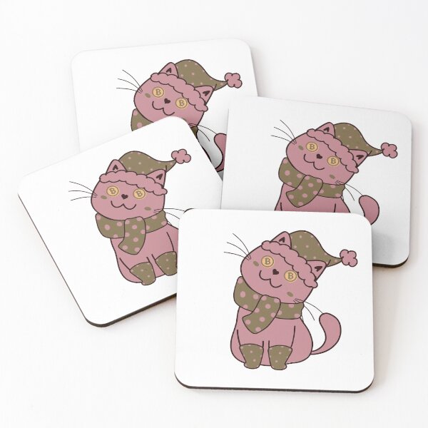 Item preview, BITCOIN CUTE CAT designed and sold by wildwhimsical.