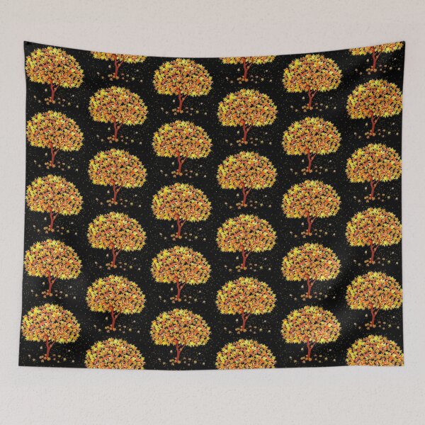Item preview, Autumn Leaves Falling Pattern Design designed and sold by Zareen Sayyed.