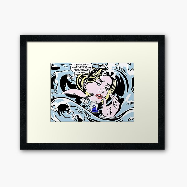 Drowning Alice Framed Art Print
