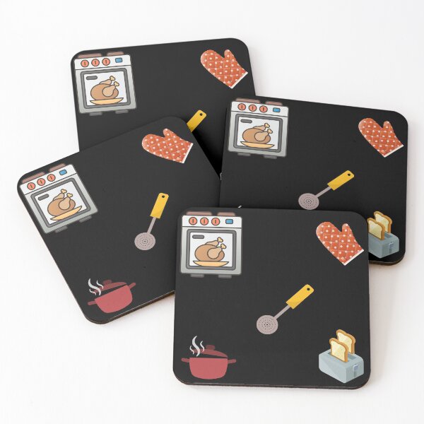 Item preview, Kitchen Cooking Items Pack In Black designed and sold by LuckyKermit.