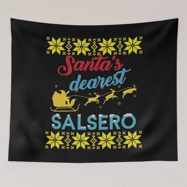 Artikelvorschau, Santa's dearest Salsero - Ugly Salsa and Christmas entworfen und verkauft von Dubbra.