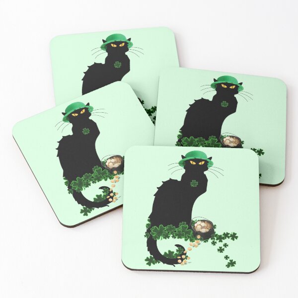 Item preview, St Patrick's Day Le Chat Noir   designed and sold by Gravityx9.