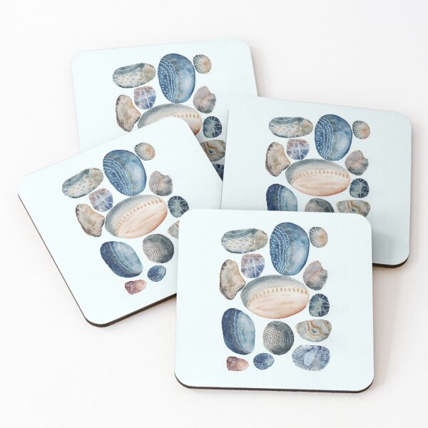 Item preview, Abstract stone collection in watercolor designed and sold by kreativeadern.