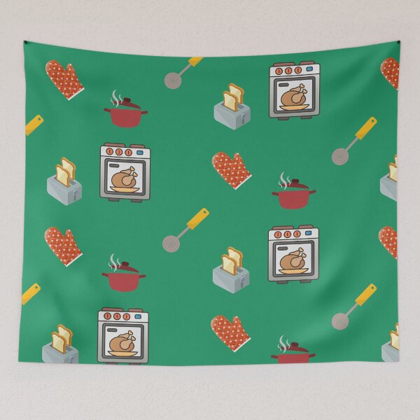 Item preview, Kitchen Cooking Items Pack In Green designed and sold by LuckyKermit.