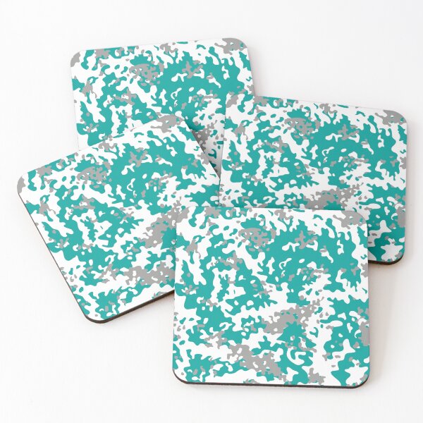 Item preview, Winter Camouflage White Grey Teal Camo Glacier Pattern designed and sold by Cyberty.