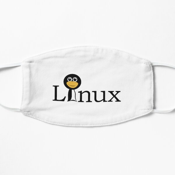 Linux with Penguin - Funny Penguin Flat Mask