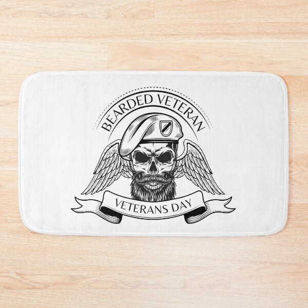 Item preview, Veterans Day Bearded Veteran US Army Armed Forces Combat Militairy Soldiers American designed and sold by Web CreationsNL.