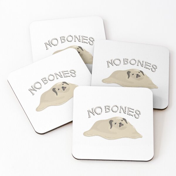 Item preview, No Bones Day Melted Noodle the Pug designed and sold by ArielleJane.