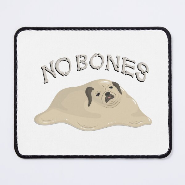 Item preview, No Bones Day Melted Noodle the Pug designed and sold by ArielleJane.