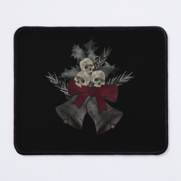 Item preview, Gothic Christmas bells with skulls T-SHIRT  TOTE APRON MASK designed and sold by Sarah-Wilde.