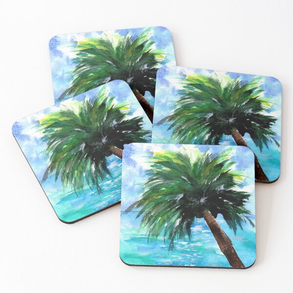 Item preview, Blue Ocean and Green Palm Tree designed and sold by Sebastian Grafmann.