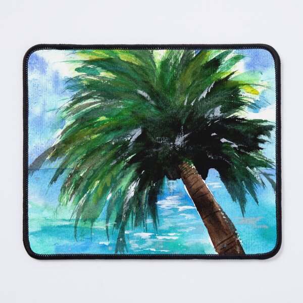 Item preview, Blue Ocean and Green Palm Tree designed and sold by Sebastian Grafmann.