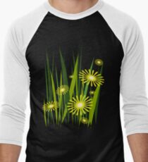 Yellow flowers Men's Baseball ¾ T-Shirt