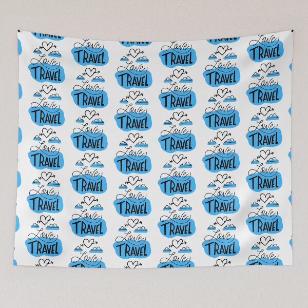 Item preview, Love Travel Heart and Clouds designed and sold by Parag's Travel Shop.