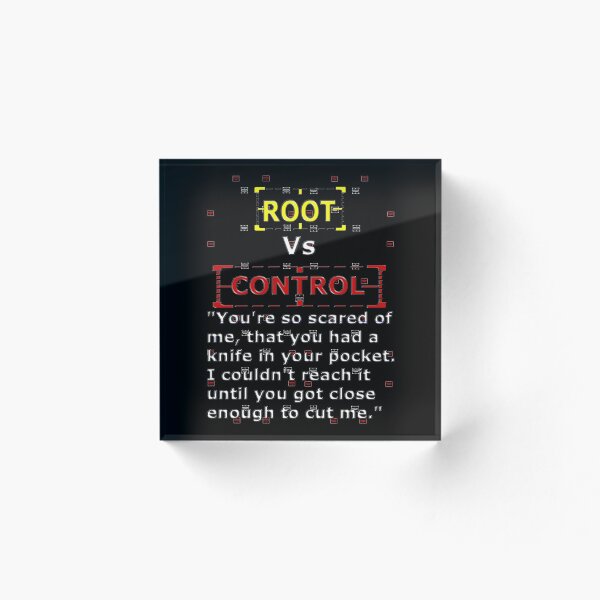 Item preview, Root Vs Control designed and sold by REDROCKETDINER.