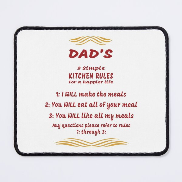 Item preview, For you food lovers. Dads Simple Kitchen Rules designed and sold by TJays.