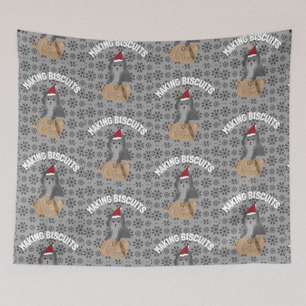 Item preview, Cat making biscuits FUNNY CHRISTMAS T-SHIRT  designed and sold by Sarah-Wilde.