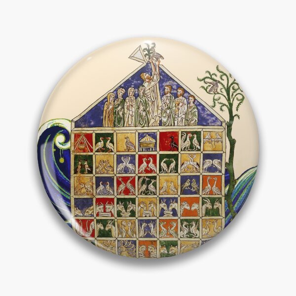 Item preview, NOAH ARK WITH ANIMALS AMONG SEA WAVES Medieval Miniature designed and sold by BulganLumini.