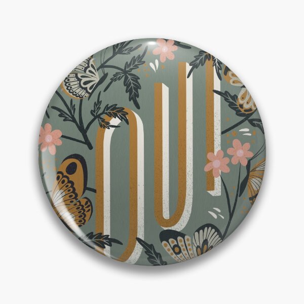 Item preview, Oui Butterflies – Mint & Gold designed and sold by Cat Coquillette.