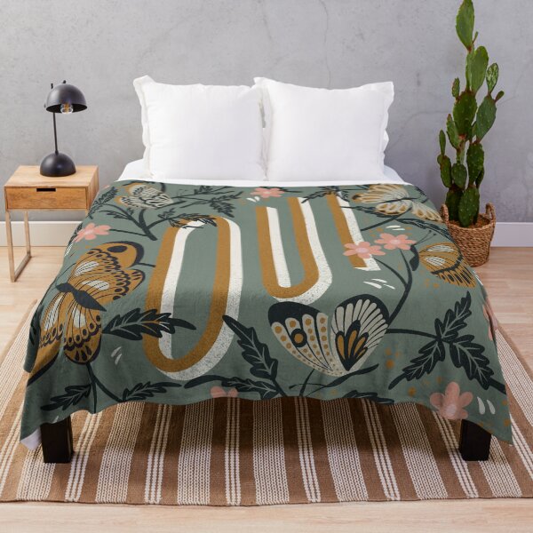 Item preview, Oui Butterflies – Mint & Gold designed and sold by Cat Coquillette.