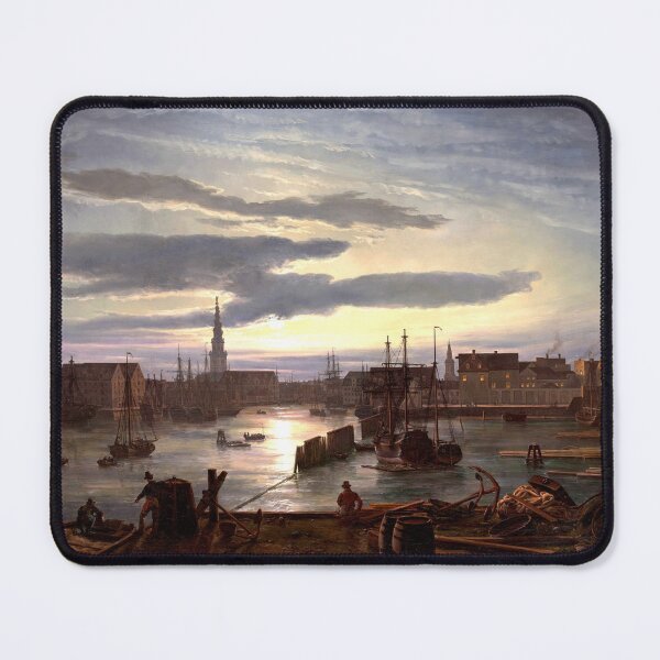 Item preview, Copenhagen Harbor by Moonlight by Johan Christian Dahl designed and sold by McSeller.