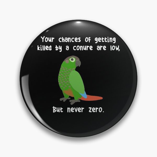 Item preview, Greencheek Conure Never Zero designed and sold by Clara Hollins.