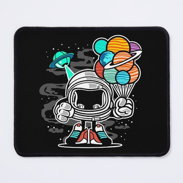 Item preview, astronaut holding the planets like balloons designed and sold by vilakstore.