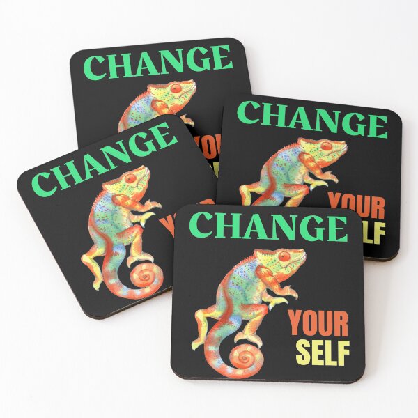 Item preview, Chameleon change your self positive quote Reptile lover B day gift designed and sold by OleeVO.